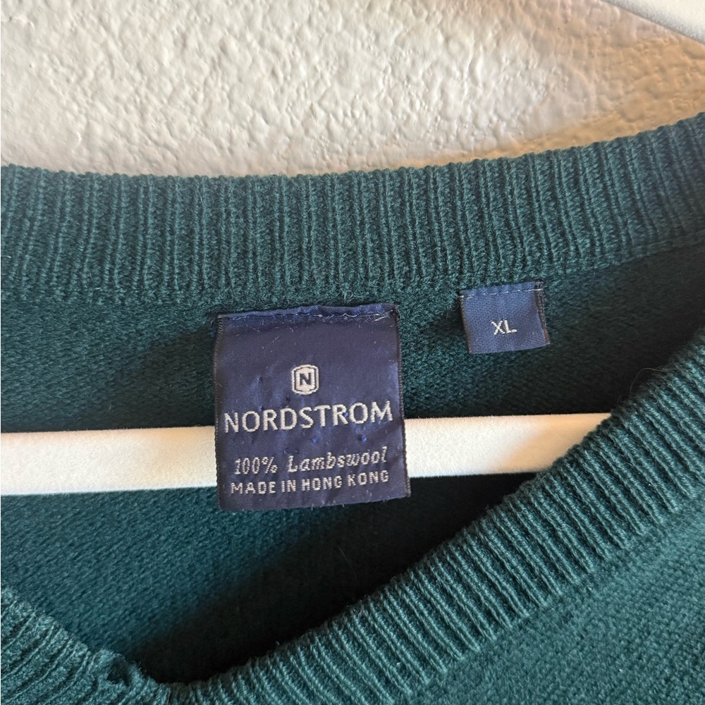 Vintage 100% Lambswool Oversized Pine Green Sweater - Cozy Luxury Y2K Basics - Picture 5 of 8